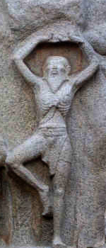 King Bhagirath in hard penance