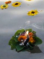 Diya in ganges
