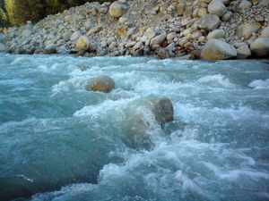 Ganges at gangotri, char dham, gangotri, ganges